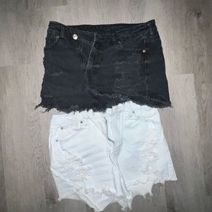 American eagle ripped Jean shorts